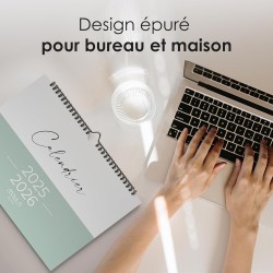 Calendrier Mural 2026 A4 – Planificateur Annuel Mensuel Juillet 2025 à Décembre 2026 – Parfait pour Maison Bureau École et Famil