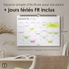 Calendrier Mural 2026 A4 – Planificateur Annuel Mensuel Juillet 2025 à Décembre 2026 – Parfait pour Maison Bureau École et Famil