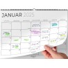 Calendrier Mural 2025/26 - Calendrier 2025/26 - Calendrier Familial Juillet 25 - Déc. 26 - Grand Calendrier Mensuel 2025 2026 (S