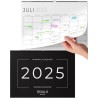 Calendrier Mural 2025/26 - Calendrier 2025/26 - Calendrier Familial Juillet 25 - Déc. 26 - Grand Calendrier Mensuel 2025 2026 (S