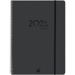 Finocam – Agenda Ikon 16 mois 2025-2026 Semaine sur 2 pages Présentation Verticale Septembre 2025-Décembre 2026 (16 mois) Noir I