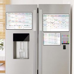 Planning Semaine,Calendrier magnetique Frigo,emploi du temps,Planificateur Hebdomadaire,Tableau Organisateur Familial, Planning 