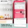 Planning Semaine, Calendrier Frigo magnetique,Planificateur Hebdomadaire,Tableau Organisateur Familial effacable 42×28cm en Fran