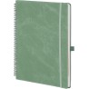 POPRUN Agenda 2026 Semainier A4 Grand Format 29,7 x 21 cm en Français - Couverture Souple en PU Cuir Spirale, Intervalles de 15 