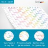 Häfft® Calendrier mural XXL 2026 A1+ de papier en français (63 x 89 cm) plié "Rainbow" + agenda annuel A4 gratuit, avec jours fé