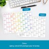 Häfft® Calendrier mural XXL 2026 A1+ de papier en français (63 x 89 cm) plié "Rainbow" + agenda annuel A4 gratuit, avec jours fé