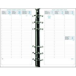 EXACOMPTA Recharge Exatime 17 Civil semainier sur 2 pages 172x105 mm Sept à Décembre