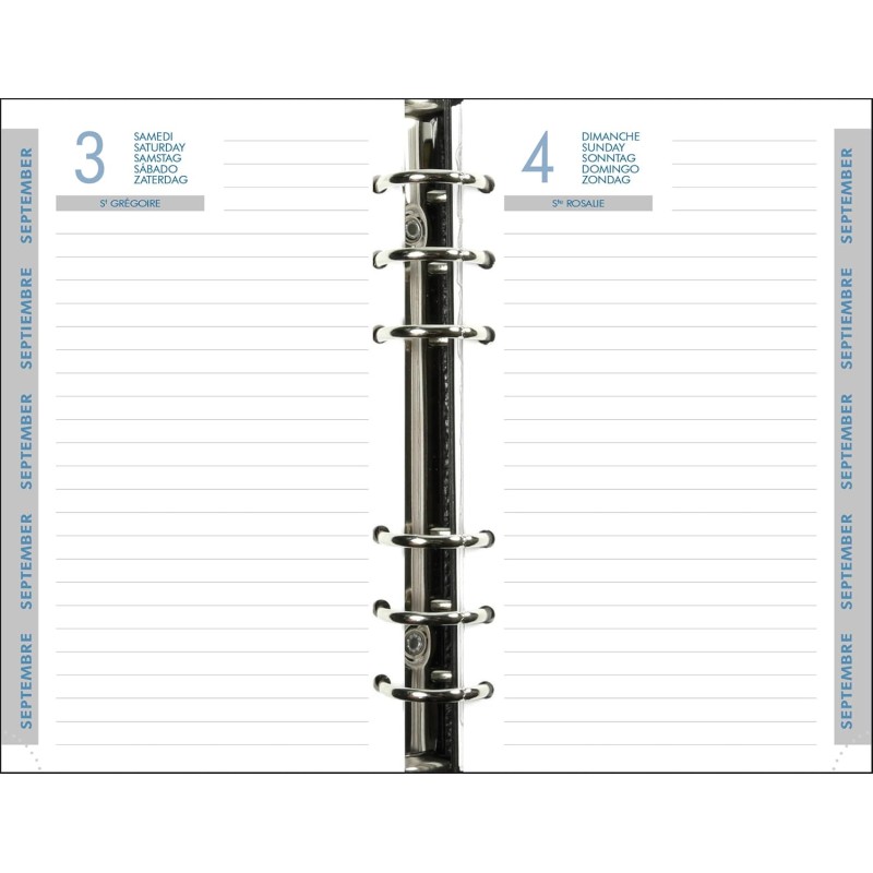 Exacompta - 18260E - Recharge Clairtime - 10,5 x 17,2 cm - Journalier Septembre 2025 à septembre 2026