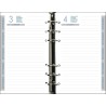 Exacompta - 18260E - Recharge Clairtime - 10,5 x 17,2 cm - Journalier Septembre 2025 à septembre 2026