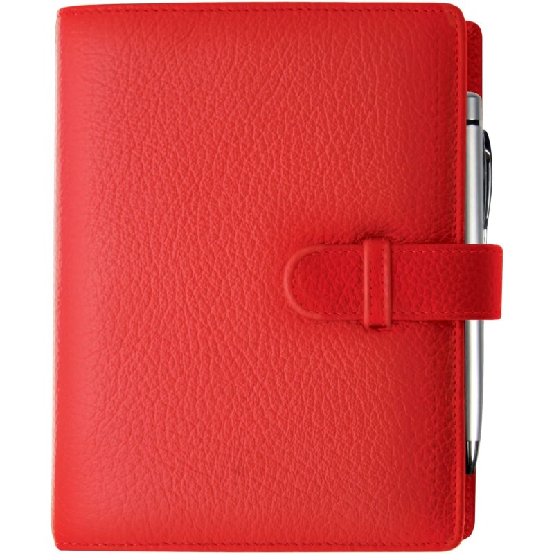 EXACOMPTA Organiseur Exatime 17 Cali vachette pleine fleur 190x150 mm Rouge