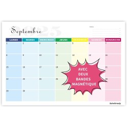Calendrier 2026 Mural Magnetique Frigo 31 x 21cm Familial Calendrier 2025 2026 Septembre 2025 à Décembre 2026 Planificateur Mens