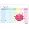 Calendrier 2026 Mural Magnetique Frigo 31 x 21cm Familial Calendrier 2025 2026 Septembre 2025 à Décembre 2026 Planificateur Mens