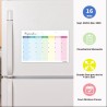 Calendrier 2026 Mural Magnetique Frigo 31 x 21cm Familial Calendrier 2025 2026 Septembre 2025 à Décembre 2026 Planificateur Mens