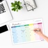 Calendrier 2026 Mural Magnetique Frigo 31 x 21cm Familial Calendrier 2025 2026 Septembre 2025 à Décembre 2026 Planificateur Mens