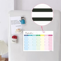 Calendrier 2026 Mural Magnetique Frigo 31 x 21cm Familial Calendrier 2025 2026 Septembre 2025 à Décembre 2026 Planificateur Mens