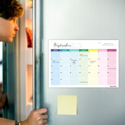 Calendrier 2026 Mural Magnetique Frigo 31 x 21cm Familial Calendrier 2025 2026 Septembre 2025 à Décembre 2026 Planificateur Mens