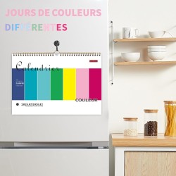 Calendrier 2026 Mural Coloré 31 x 21cm Familial Calendrier 2025 2026 Scolaire 18 mois Septembre 2025 à Décembre 2026 Mensuel Pro