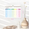 Calendrier 2026 Mural Coloré 31 x 21cm Familial Calendrier 2025 2026 Scolaire 18 mois Septembre 2025 à Décembre 2026 Mensuel Pro