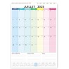 Calendrier 2026 Mural Grand Format Coloré Calendrier Familial Juillet‌ 2025 à Dec. 2026 Mensuel Famille Organisée Planificateur 