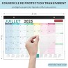 Calendrier 2026 Mural Grand Coloré Avec Couverture Imperméable Calendrier Familial Juil. 2025 à Déc.‌ 2026 Planificateur Organis