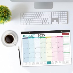 Calendrier 2026 Mural Grand Coloré Avec Couverture Imperméable Calendrier Familial Juil. 2025 à Déc.‌ 2026 Planificateur Organis