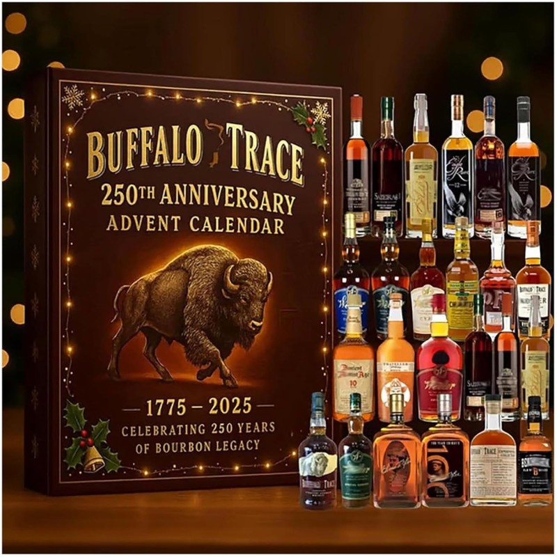 Calendrier de l’Avent Whisky 3D 2025 – 24 Jours de Dégustation Quotidienne de Saveurs du Monde, Coffret Cadeau de Noël Élégant p