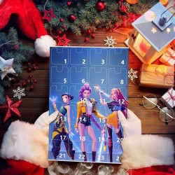 𝐊-𝐏𝐎𝐏 𝐃emon 𝐇unters Calendrier De L'Avent 2025, 24 Porte-CléS Mignons, Calendrier De L Avent De NoëL 2025, DéCorations De NoëL E