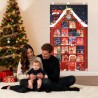 DPKOW Creatif Maison Calendrier de l'Avent à Remplir Soit Même, Tissu Calendrier de l'Avent Vide DIY Calendriers de Noël pour Ca