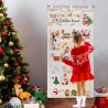 DPKOW Deutsch 24 Adventskalender zum Befüllen Stoff, 1 BIS 24 Zahlen Adventskalender Hängende Tüten für Kinder Weihnachten Gesch