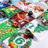 DPKOW Français Calendrier de l'Avent à Remplir 2025, Vide Calendrier de l'Avent a Remplir Soit Meme, Tissu Calendrier de l'Avent