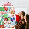 DPKOW Français Calendrier de l'Avent à Remplir 2025, Vide Calendrier de l'Avent a Remplir Soit Meme, Tissu Calendrier de l'Avent