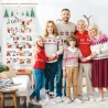 DPKOW Hiver Animaux Calendrier de l'Avent à Remplir Soit Même, Vide Calendrier de l'Avent Tissu DIY Calendriers de Noël pour Cad