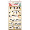 DPKOW Tissu Calendrier de l'Avent à Remplir 2025, Vide Calendrier de l'Avent a Remplir Soit Meme, Bricolage Calendrier de l'Aven