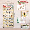 DPKOW Tissu Calendrier de l'Avent à Remplir 2025, Vide Calendrier de l'Avent a Remplir Soit Meme, Bricolage Calendrier de l'Aven