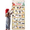 DPKOW Tissu Calendrier de l'Avent à Remplir 2025, Vide Calendrier de l'Avent a Remplir Soit Meme, Bricolage Calendrier de l'Aven
