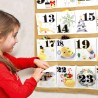 DPKOW Tissu Calendrier de l'Avent à Remplir 2025, Vide Calendrier de l'Avent a Remplir Soit Meme, Bricolage Calendrier de l'Aven