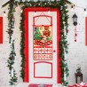 DPKOW Calendrier de l'Avent 2025 de Noël en Feutre avec 24 Poches et Un Poteau, Calendrier de l'Avent à Remplir avec 24 Deco Noe