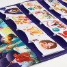 DPKOW Calendrier de l'Avent 2025, calendrier de l'Avent de Noël en tissu réutilisable avec 24 poches & poteau, décorations de No