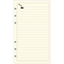 Exacompta 18515E Recharge Notes pour Organiseur Exatime 17 - 44 Feuillets Ivoire