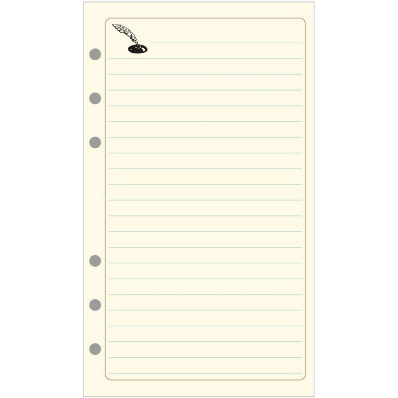 Exacompta 18515E Recharge Notes pour Organiseur Exatime 17 - 44 Feuillets Ivoire
