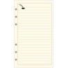 Exacompta 18515E Recharge Notes pour Organiseur Exatime 17 - 44 Feuillets Ivoire