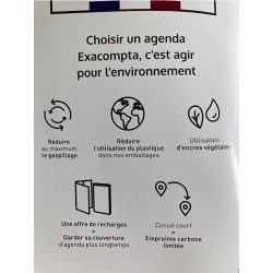 Exacompta 18515E Recharge Notes pour Organiseur Exatime 17 - 44 Feuillets Ivoire