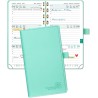 POPRUN Agenda De poche 2025 2026 Semainier 16,5 x 9 cm D'Août 2025 à Déc 2026 - Petit Planner Scolaire 17 Mois avec Couverture S