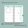 POPRUN Agenda De poche 2025 2026 Semainier 16,5 x 9 cm D'Août 2025 à Déc 2026 - Petit Planner Scolaire 17 Mois avec Couverture S