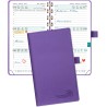 POPRUN Agenda De poche 2025 2026 Semainier 16,5 x 9 cm D'Août 2025 à Déc 2026 - Petit Planner Scolaire 17 Mois avec Couverture S
