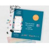 Calendrier Oxford Famille Scolaire 16 Mois 30x30cm 1 Mois sur 2 Pages Année 2025-2026 Bleu