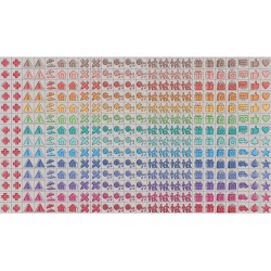 Calendrier Oxford Famille Scolaire 16 Mois 30x30cm 1 Mois sur 2 Pages Année 2025-2026 Bleu