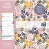 Calendrier Oxford Flowers Scolaire 16 Mois 30x30cm 1 Mois sur 2 Pages Année 2025-2026 Assorti