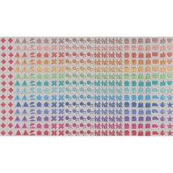 Calendrier Oxford Flowers Scolaire 16 Mois 30x30cm 1 Mois sur 2 Pages Année 2025-2026 Assorti