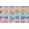 Calendrier Oxford Flowers Scolaire 16 Mois 30x30cm 1 Mois sur 2 Pages Année 2025-2026 Assorti